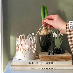 Bungalow DK windlichter schneegloeckchen snowdrops weisses wunderschoen-gemacht
