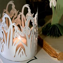 Bungalow DK windlichter schneegloeckchen snowdrops weisses wunderschoen-gemacht