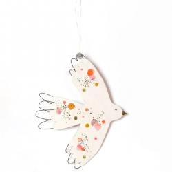 good old friends wandschmuck seelenvogel bunte punkte kleckse wunderschoen-gemacht