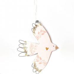 good old friends wandschmuck seelenvogel goldenes herz wunderschoen-gemacht