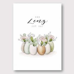 frollein luecke illustrierte karten der lenz ist da wunderschoen-gemacht