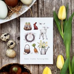 frollein luecke illustrierte osterkarten  ostergruesse wunderschoen-gemacht