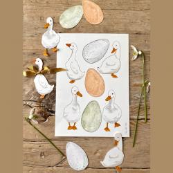 tall hat tales gaense eier bastelbogen wunderschoen-gemacht