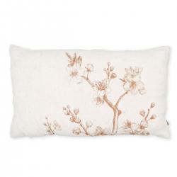 dorothee lehnen leinenkissen kirschbluetenzweige goldbraune wunderschoen-gemacht
