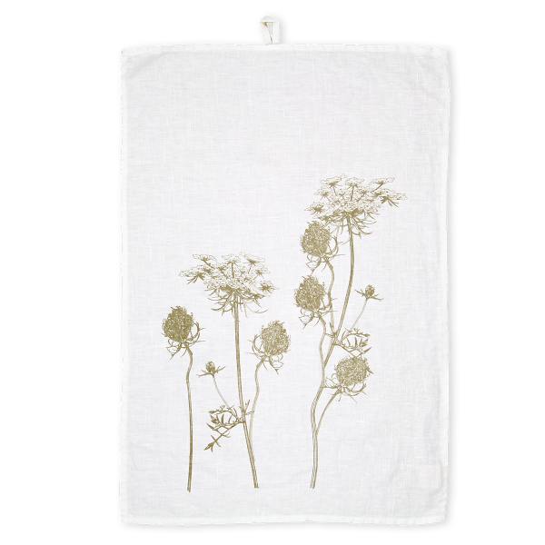 dorothee lehnen leinen geschirrtuch pflanze queen anne wilde moehre wunderschoen-gemacht