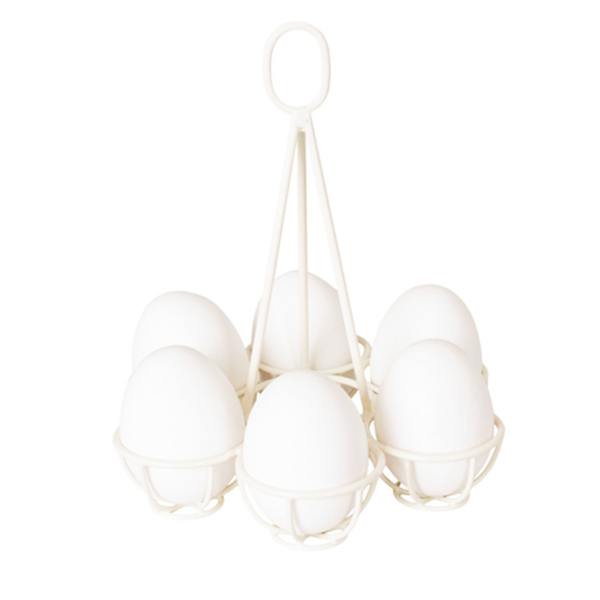 Strömshaga eierhalter eierstaender aus metall weiss wunderschoen-gemacht