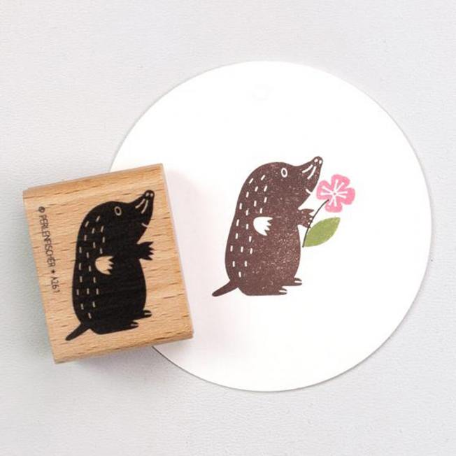 perlenfischer stempel maulwurfmann wunderschoen-gemacht