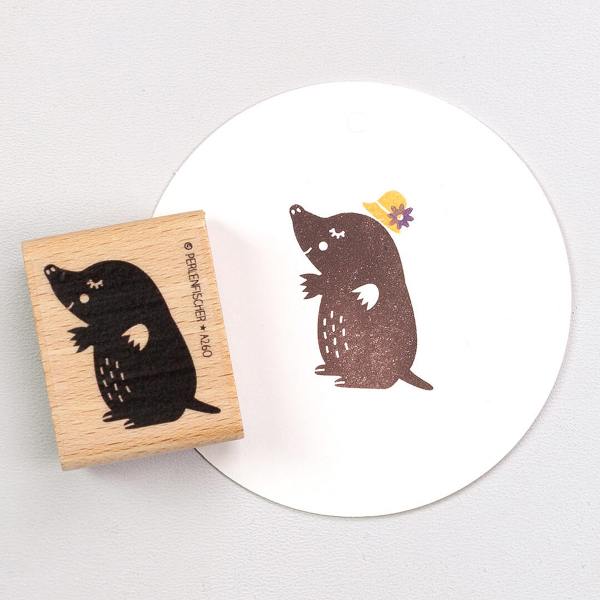 perlenfischer stempel maulwurffau wunderschoen-gemach