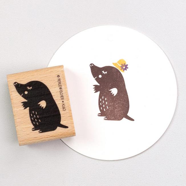 perlenfischer stempel maulwurffau wunderschoen-gemach