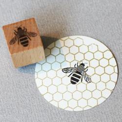 perlenfischer stempel bienen wunderschoen-gemacht