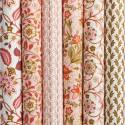 bungalow dk handgeschoepftes papier rosa rote blumenmuster wunderschoen-gemacht