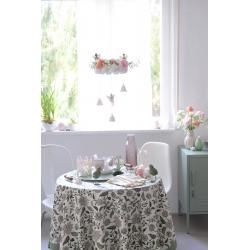 bungalow dk tischdecken gruenes rosa florales muster divya parrot wunderschoen-gemacht