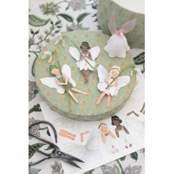 tall hat tales schneegloeckchen papier elfenkinder bastelbogen wunderschoen-gemacht