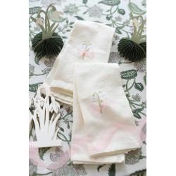 IB Laursen stoffservietten schneegloeckchen bestickte wunderschoen-gemacht