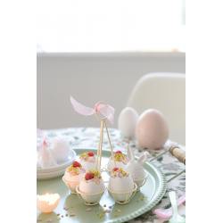 Strömshaga eierhalter eierstaender aus metall weiss wunderschoen-gemacht