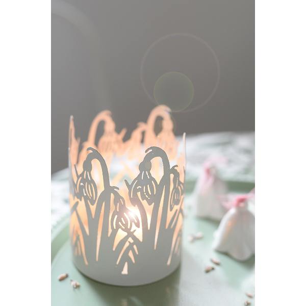 Bungalow DK windlichter schneegloeckchen snowdrops weisses wunderschoen-gemacht
