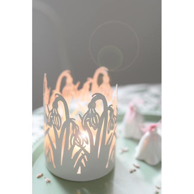 Bungalow DK windlichter schneegloeckchen snowdrops weisses wunderschoen-gemacht