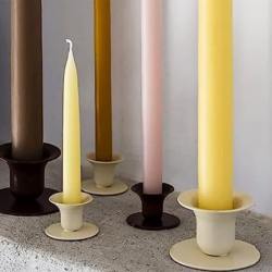 kunstindustrien kerzenhalter the bell glocke beige cafe latte wunderschoen-gemacht