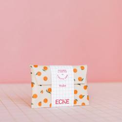 ecke geldbeutel wallet kartenetui nude orangen wunderschoen-gemacht