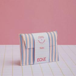 ecke geldbeutel wallet kartenetui  blau weiß rot gestreift wunderschoen-gemacht