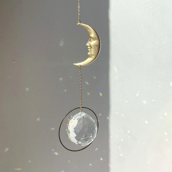von lani sonnenfaenger suncatcher kristalle goldener mond wunderschoen-gemacht