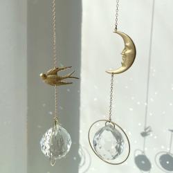 von lani sonnenfaenger suncatcher kristalle goldener mond wunderschoen-gemacht