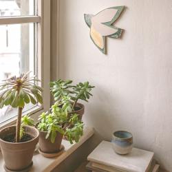 Kaisu Mari wandschmuck soulbird gruener vogel taimi wunderschoen-gemacht