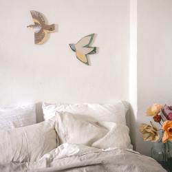 Kaisu Mari wandschmuck soulbird gruener vogel taimi wunderschoen-gemacht