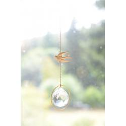 von lani sonnenfaenger suncatcher kristalle goldener vogel schwalbe wunderschoen-gemacht