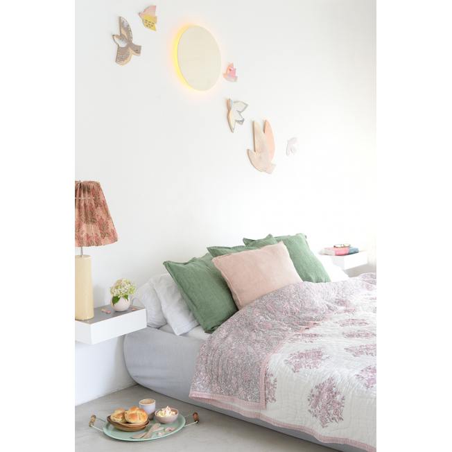rozablue tagesdecken blockprint quilts rosa blumen varmala wunderschoen-gemacht