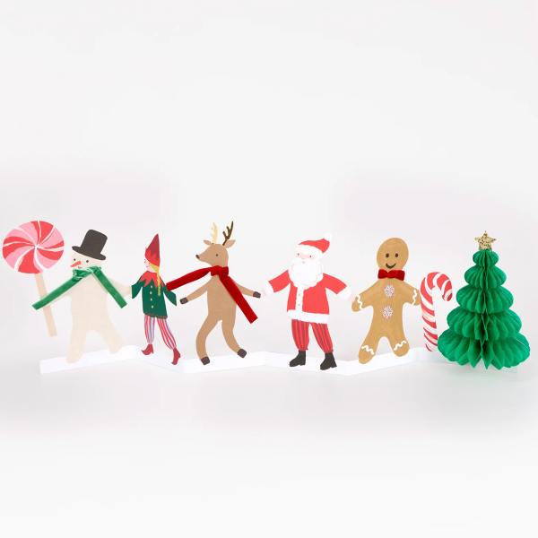 meri meri ziehharmonika karte jolly christmas weihnachtskarte wunderschoen-gemacht