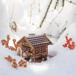 dregeno holz deko rehe bambis handgeschnitzt wunderschoen-gemacht