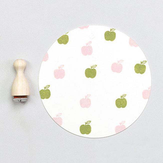 perlenfischer stempel apfel mini wunderschoen-gemacht