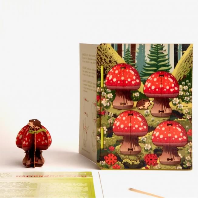 formes berlin holzkarte 3d diy fliegenpilze igel wurm wunderschoen-gemacht