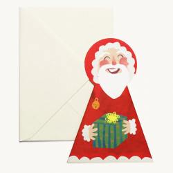 hadley paper goods karte weihnachtsmann santa claus nikolaus wunderschoen-gemacht