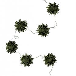 dbkd papier schneeflocken girlande garland flakes gruene wunderschoen-gemacht