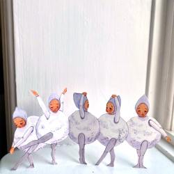 tall hat tales schneeballkinder parade bastelbogen wunderschoen-gemacht
