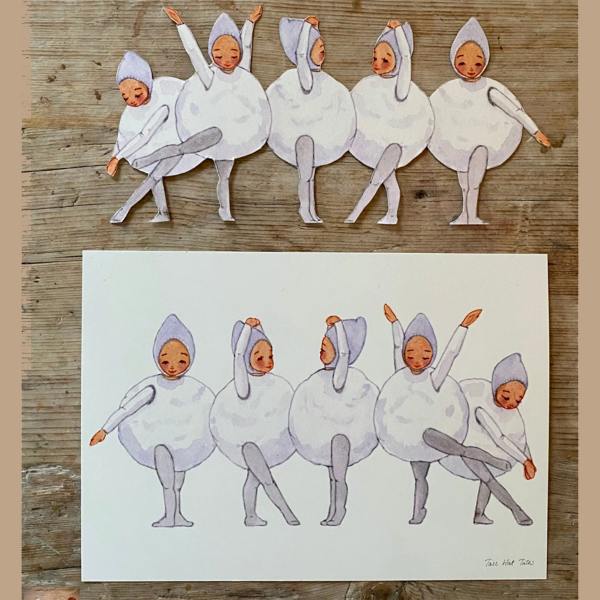 tall hat tales schneeballkinder parade bastelbogen wunderschoen-gemacht