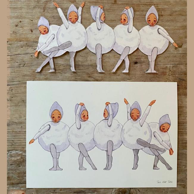 tall hat tales schneeballkinder parade bastelbogen wunderschoen-gemacht