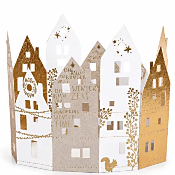 good old friends winter hauskranz eichhoernchen weiss gold  wunderschoen-gemacht