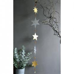 good old friends grosse sternenkette weiss gold transparentpapier wunderschoen-gemacht
