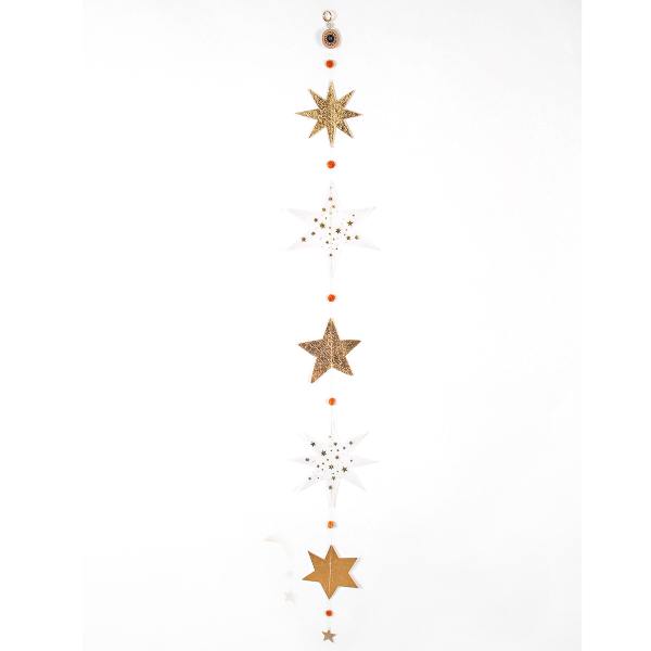 good old friends grosse sternenkette weiss gold transparentpapier wunderschoen-gemacht