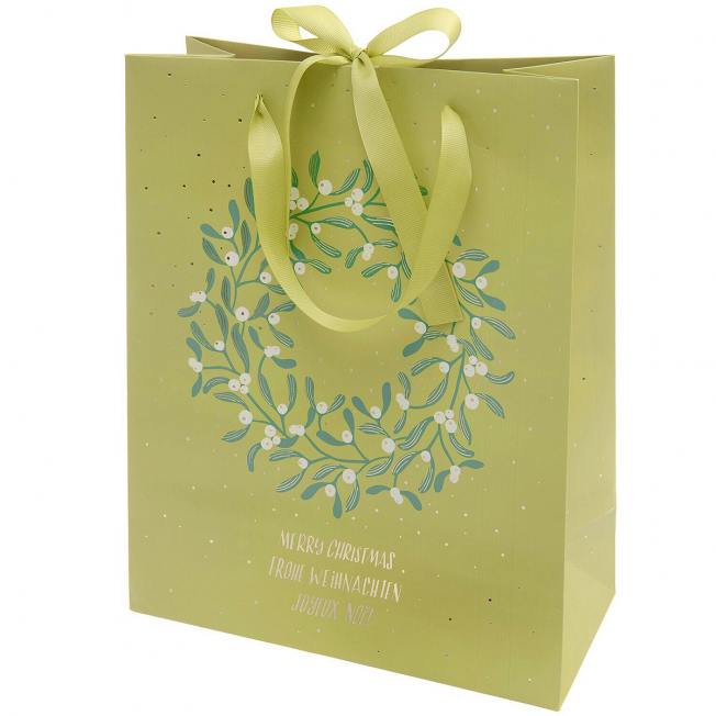 rico design geschenktueten mint gold mistelkranz mistelzweige wunderschoen-gemacht
