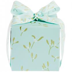 rico design geschenkpapier mint gold mistelzweige wunderschoen-gemacht