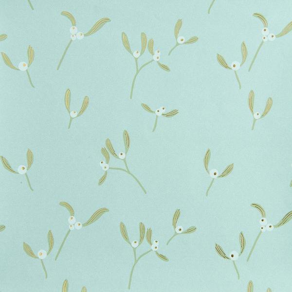 rico design geschenkpapier mint gold mistelzweige wunderschoen-gemacht