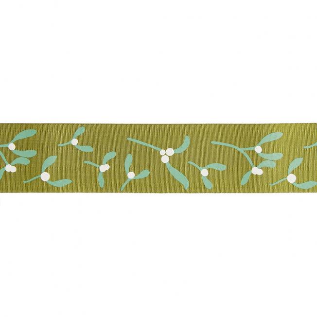 rico design taft geschenkband gruenes mistelzweige wunderschoen-gemacht