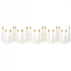 ib laursen tischgirlande papierbaeume weisse glitter goldene sterne wunderschoen-gemacht