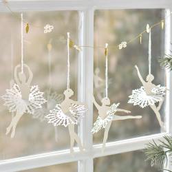 ib laursen papier ballerina schneekristalle tutu weisse wunderschoen-gemacht