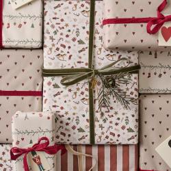 ib laursen geschenkpapierrolle my nostalgic christmas weihnachtssymbole wunderschoen-gemacht