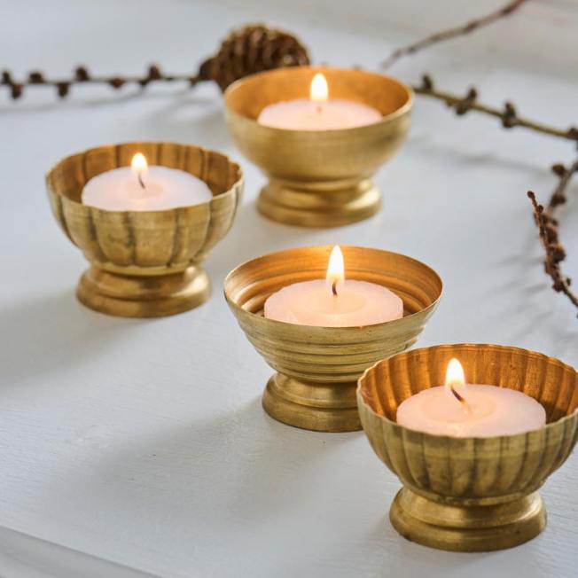 IB Laursen kerzenschalen goldene gloria  wunderschoen-gemacht